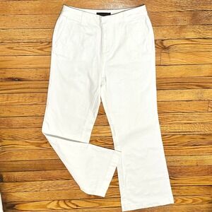 Women's Coldwater Creek White Wide Leg Boot Cut Jeans Casual Classic Size 6P